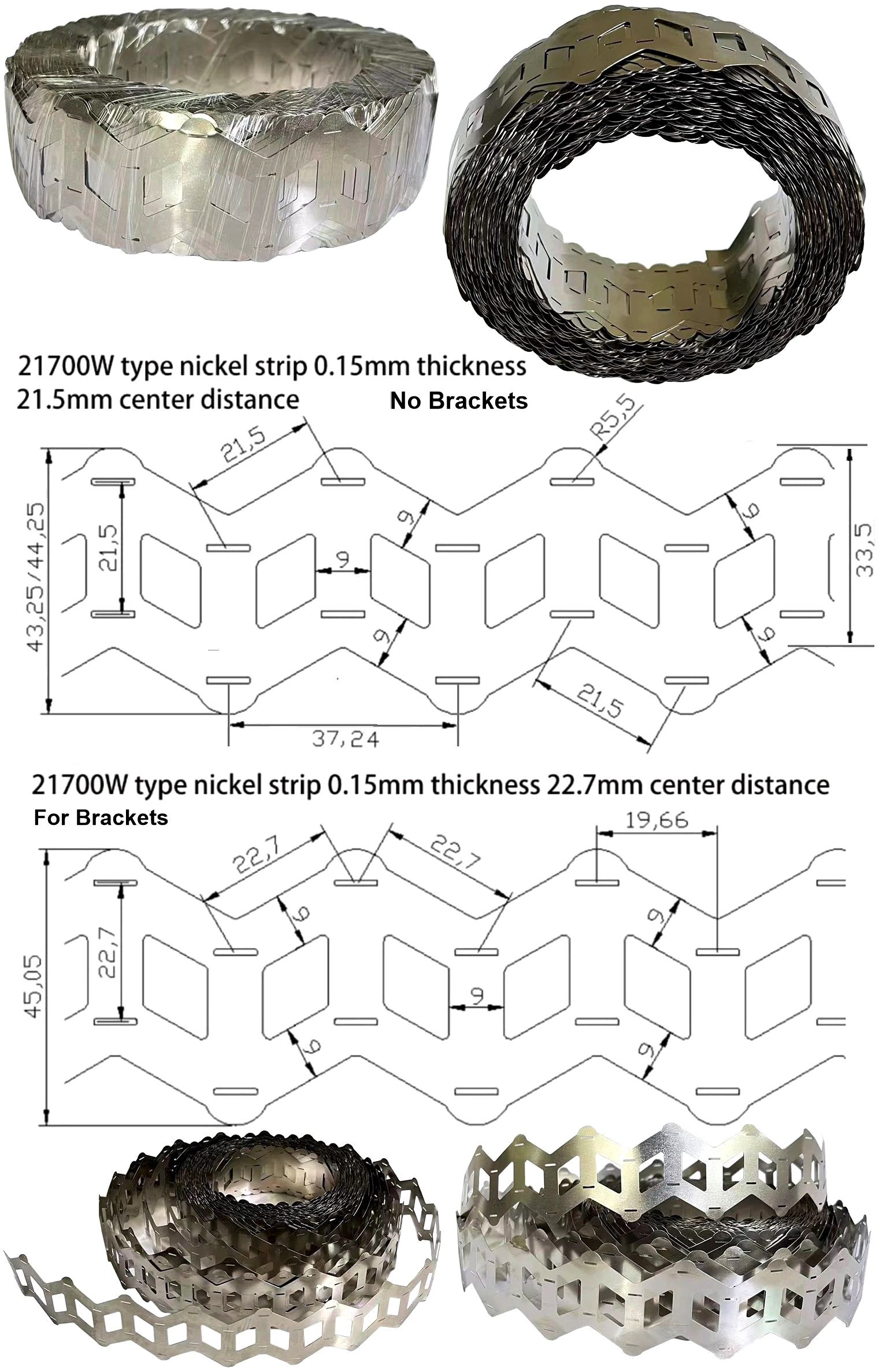 Pletina tipo Z 45.05-43.25mm